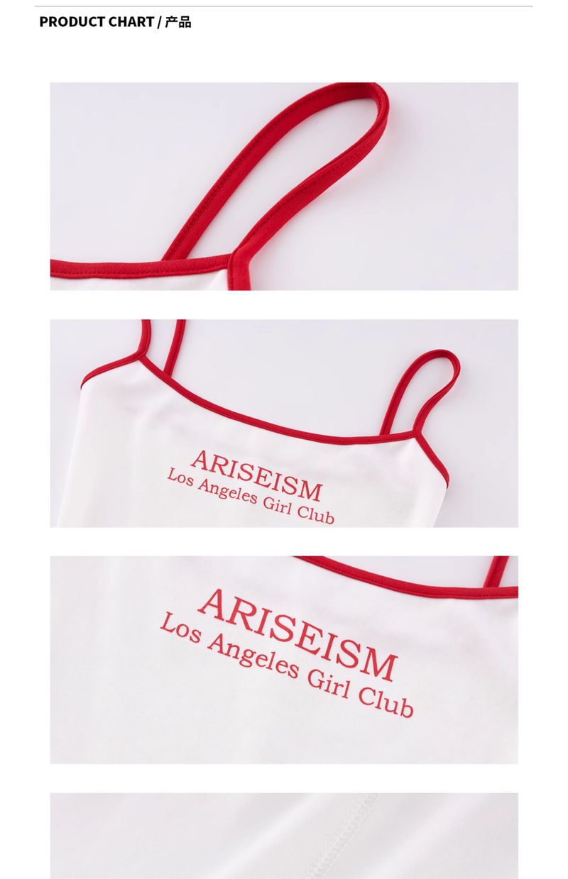 Canotta Ariseism American Style Spicy Girl da donna, modello estivo 2025, vestibilità slim, interno ed esterno._voghion.com
