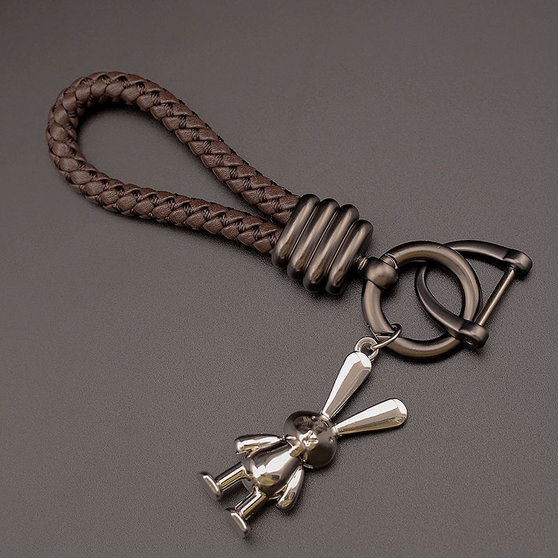 Pár Bunny Keychain Přívěsek Auto High-end Králík Rok Šperky Keychain Muži A Ženy Roztomilý Vynikající Přívěsek_voghion.com