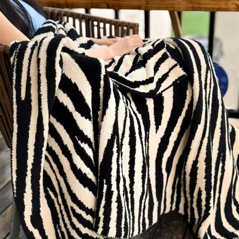 Zebra Sofadecke Freizeitdecke Nickerchendecke Dekodecke Superweich_voghion.com