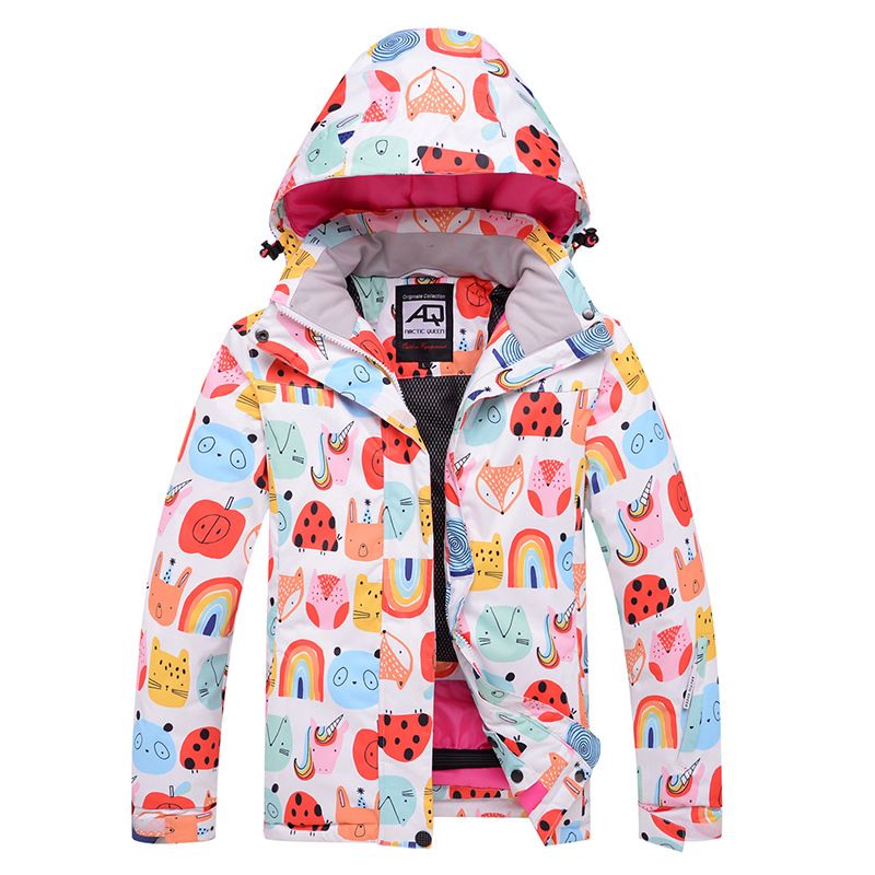 Conjunto de snowboard para niñas, traje de esquí para exteriores, grueso y cálido para bebés._voghion.com