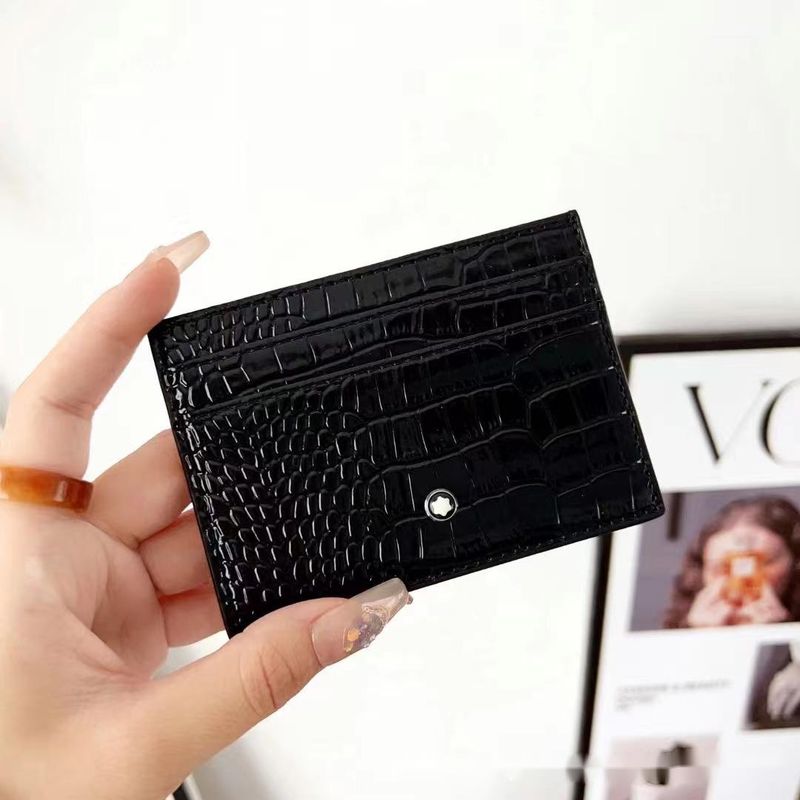 Nuovo portadocumenti con clip semplice, ultrasottile, con più scomparti per carte, unisex, marchio alla moda_voghion.com