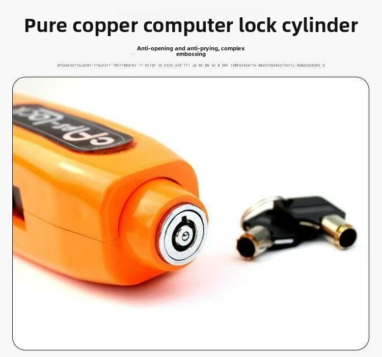 Throttle Handlebar Alarm Bicycle Universal Alloy Electric Brake Anti-theft Motorcycle Lock Mountain Bike_voghion.com