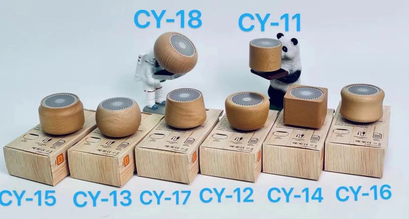 Houten Bluetooth-luidspreker - Draagbare mini-retro draadloze luidspreker met bas (50x35 mm) - Ingebouwde 300 mAh-batterij, 3 W-uitgang - Ideaal cadeau_voghion.com