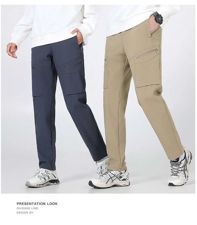 001 Outdoor Three-Proof Sports Women, Autumn And Winter Thickened Warm Hiking Waterproof Softshell Pants, Fleece-Lined Pants_voghion.com