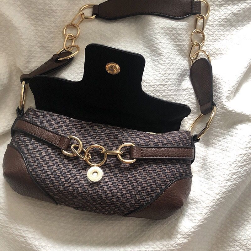 Retro Briti antiikne lilleline lukuga metallist õlakott baguette'idele kaenla all_voghion.com