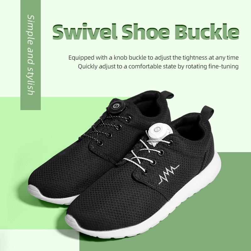 Scarpe Lacci per scarpe da ginnastica con corda elastica girevole con fibbia automatica per scarpe da ginnastica senza lacci con chiusura rapida_voghion.com