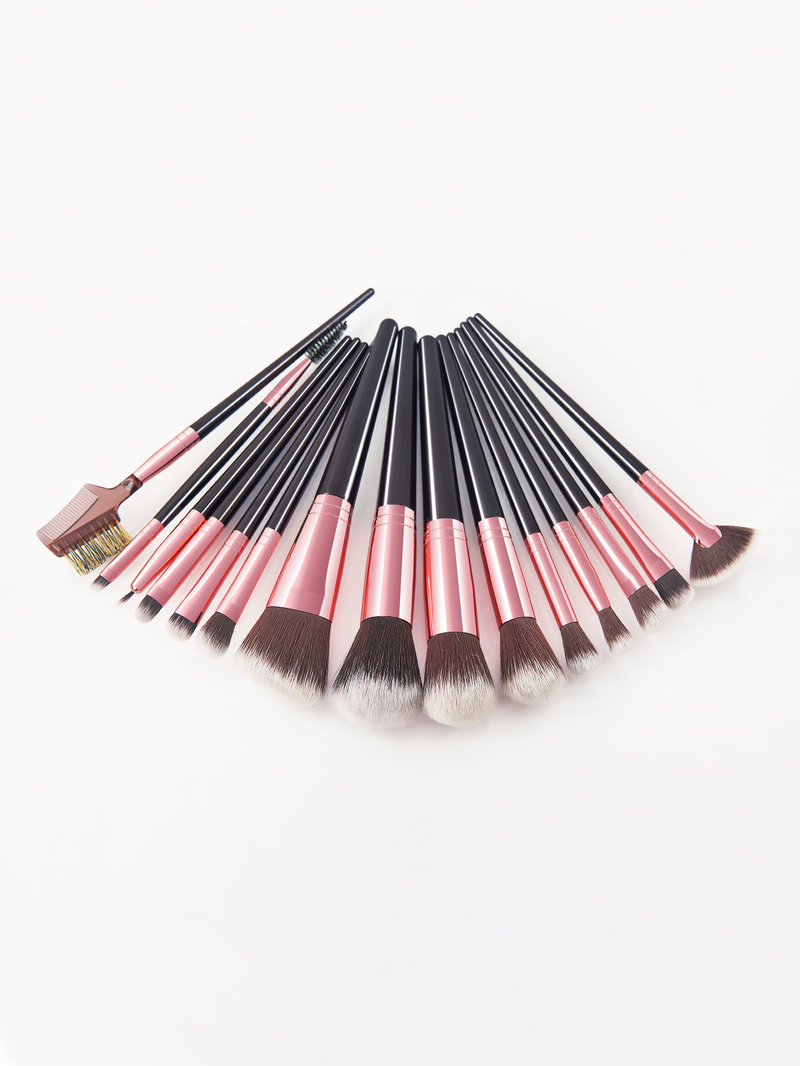 Set di 15 pennelli per trucco Big Mac Set di bellezza in oro nero GUJHUI_voghion.com