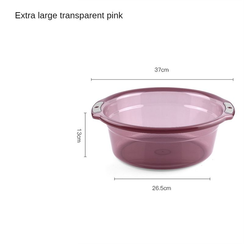 Thickened Water Basin Transparent Multipurpose Durable Non-slip Convenient Shower And Laundry Tub Easy-to-clean Plastic Basin_voghion.com