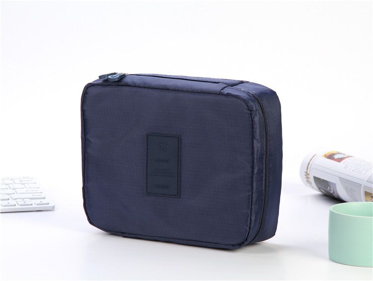 Trousse de toilette de voyage de grande capacité version coréenne de deuxième génération, trousse de maquillage, sac de rangement portable, sac carré multifonctionnel_voghion.com