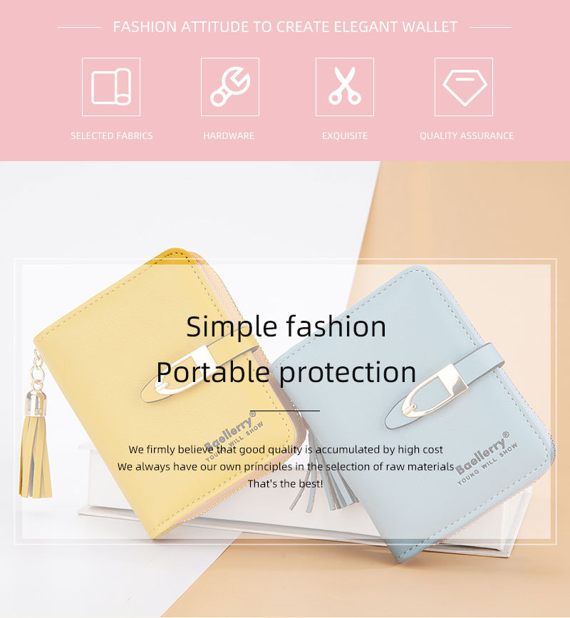 Baellerry Women's Wallet New Product Vertical Zipper Coin Purse For Women Fashion Print Multi-card Wallet_voghion.com