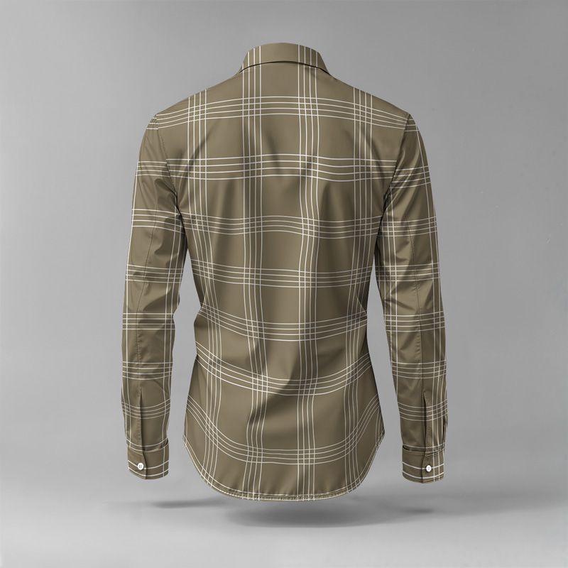 2025 Spring Summer Men Shirt Set Brand Print Fashion Simple Two Piece Set Mens Luxury Lightweight Party Long Sleeves Suit_voghion.com