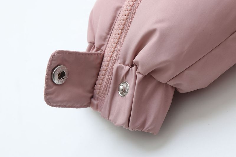 Pelele de invierno premium con capucha para bebé Mother & Kids: mono grueso acolchado de algodón para bebés y niños pequeños (66-90 cm), unisex, manga larga, con cremallera_voghion.com