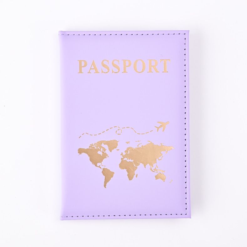 Capa de passaporte de poliuretano com toque de pele lisa, porta-passaporte, porta-bilhetes, passaporte_voghion.com