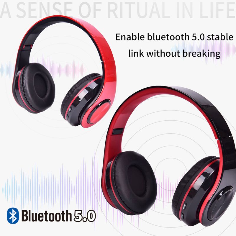 Wireless Bluetooth 5.1 Headphones Noise Cancelling Over-Ear Stereo Earphones UK~_voghion.com
