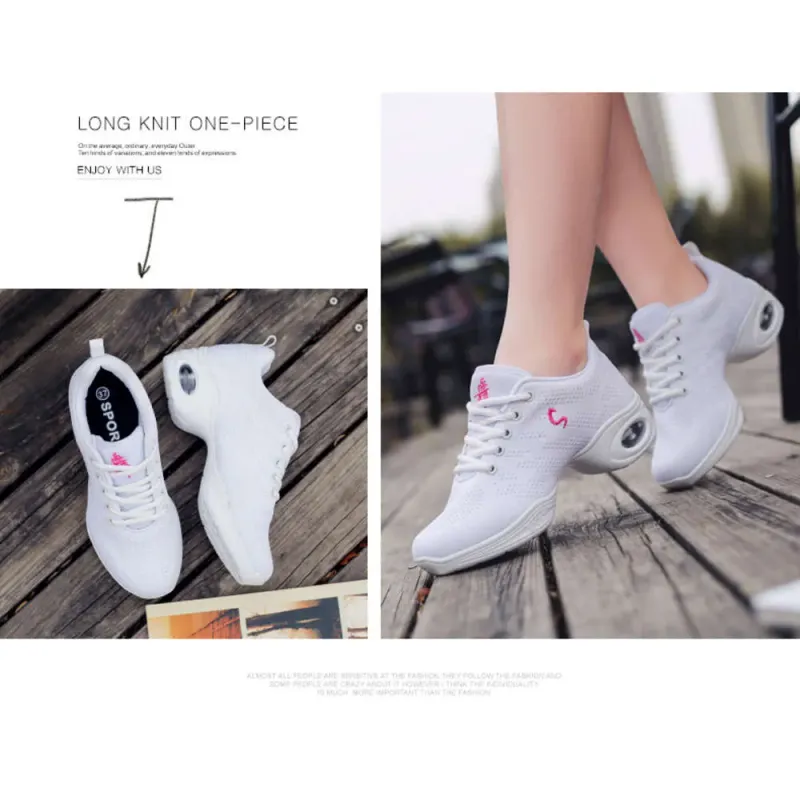Scarpe da ballo jazz da donna, moderne, traspiranti, con suola morbida, per esercitarsi, da donna, sportive, Ddmysaturn_voghion.com