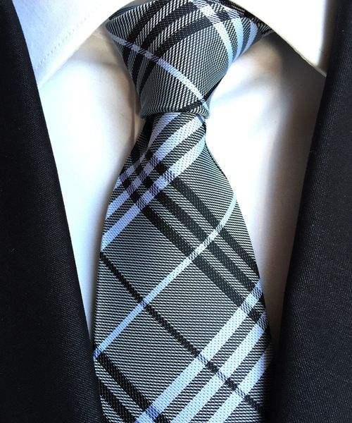 2025 Model 8cm Striped Plaid Series Men's Business Office Tie_voghion.com