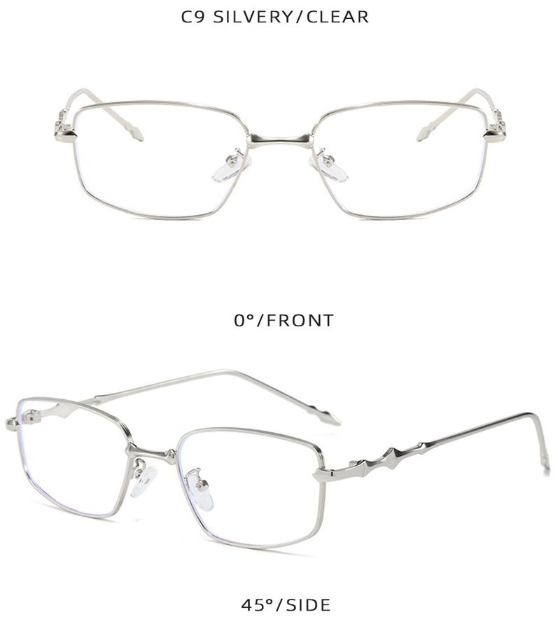 Occhiali da sole da uomo, nuovi occhiali da sole retrò con montatura piccola quadrata in metallo, per donne e uomini, personalità irregolare, protezione solare per esterni_voghion.com