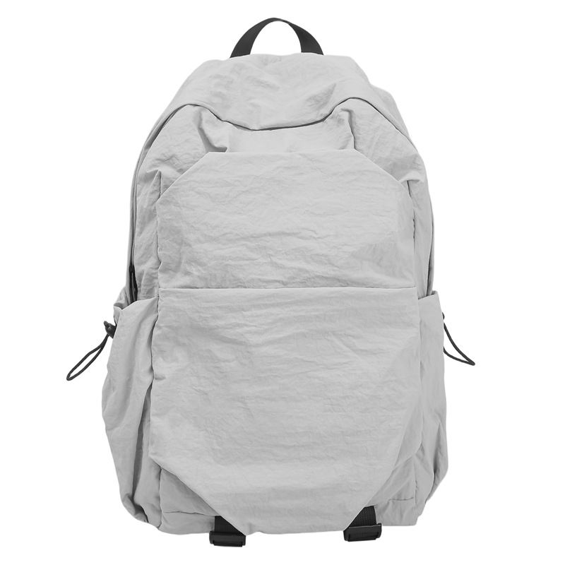 Korean Style Solid Color Simple Casual Double Shoulder Bag For Middle High School And College Students Large Capacity_voghion.com