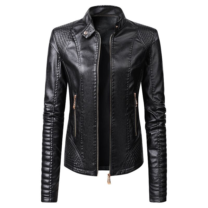 Giacca in pelle PU nuova 2023 Abbigliamento da donna_voghion.com
