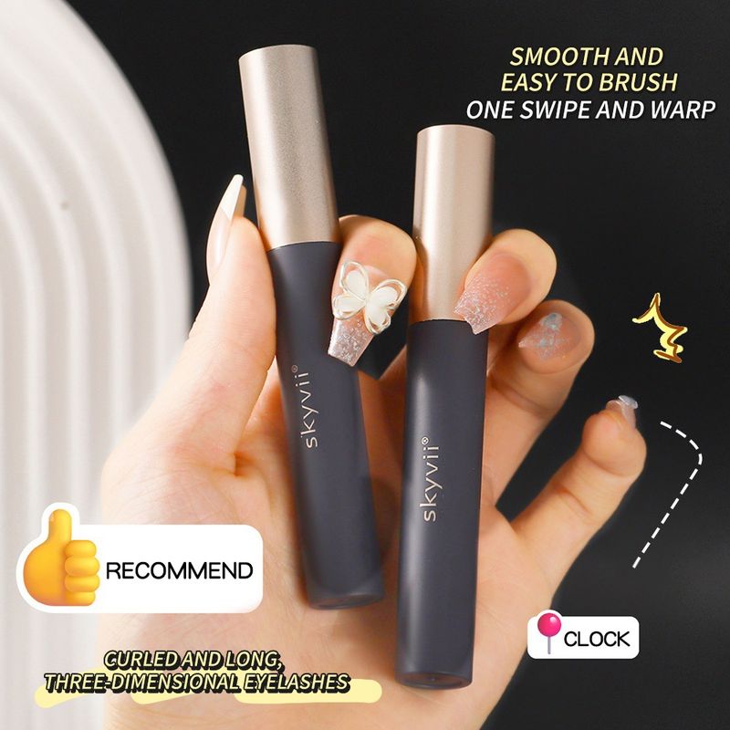 Mascara Skyvii Three Dimensional Mascara, Waterproof, Thick, Curled, Long And Non Smudged Mascara_voghion.com