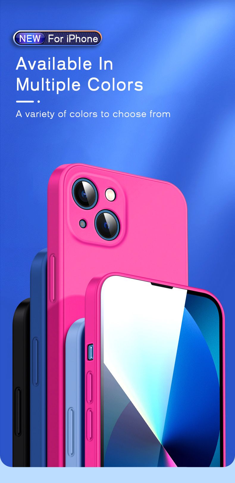 Coque officielle en silicone pour iPhone Air 16, 15, 14, 13, 11, 12, 17 Pro Max Plus, couleur unie, protection anti-chute et anti-collision_voghion.com
