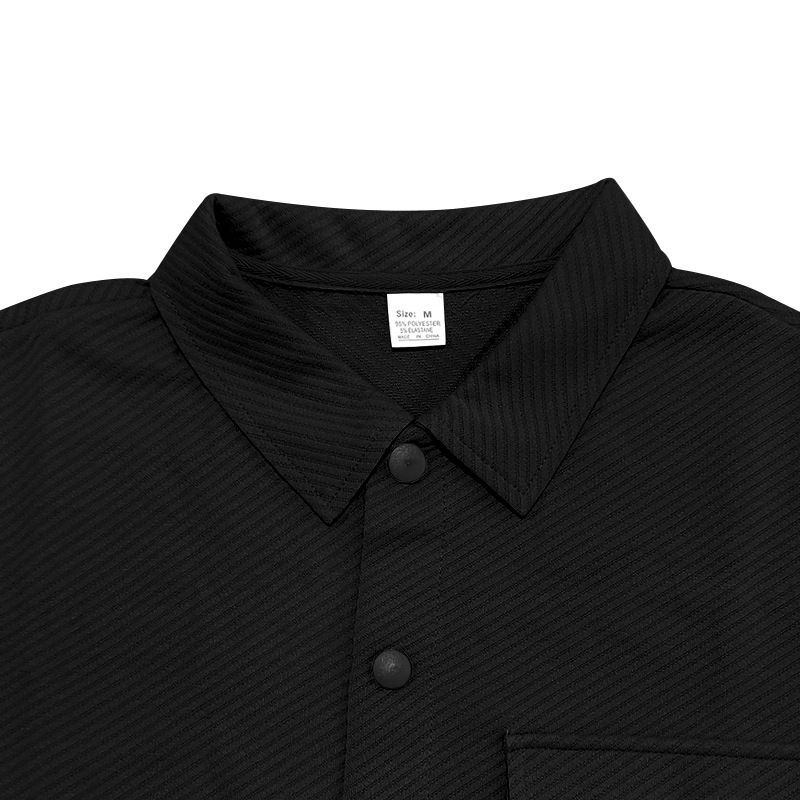 Herrenbekleidung Schwere Twilljacke Freizeithose Herren Neuer einfarbiger Jacquard-Zweiteiler für Herren_voghion.com