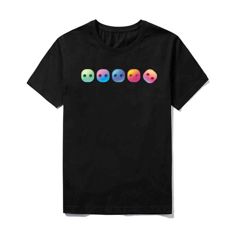 Sommer Neue Gekämmte Baumwolle Kurzarm T hemd Punk Mode Marke Casual Top Pullover Bottom_voghion.com