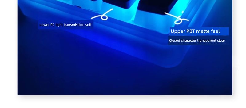 Karın OEM PBT Çift Katmanlı Sütlü Muhallebi Pudingi Şeffaf Tuş Takımı_voghion.com