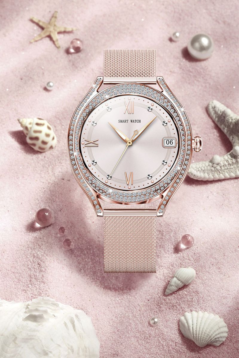 Smart Fashion Watch For Women Heart Rate Sleep Monitoring Multi Function Waterproof Pedometer Sports Watch_voghion.com