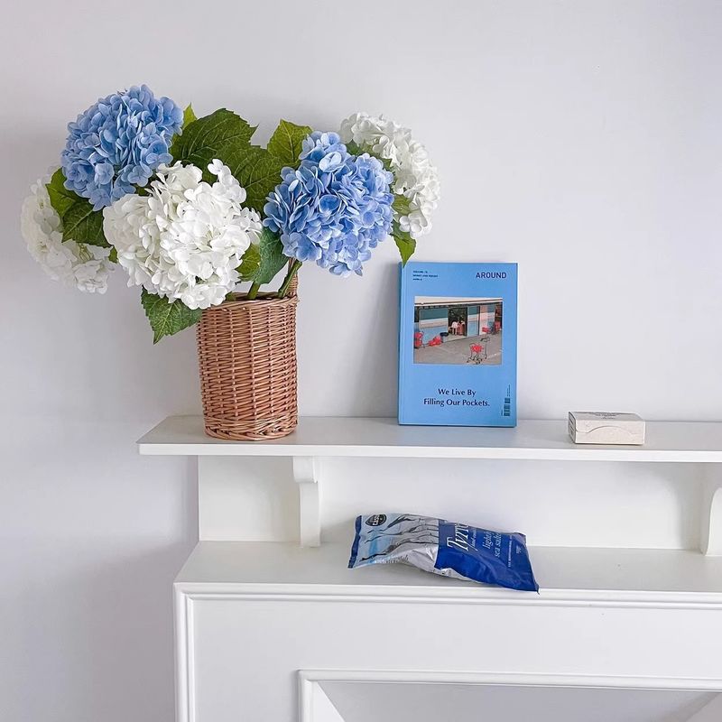 Hand Feel Artificial Flowers Art Home Decoration Arrangement Artificial Flowers Artificial Flowers Decoration High End Sense Of Lifelike Hydrangea_voghion.com