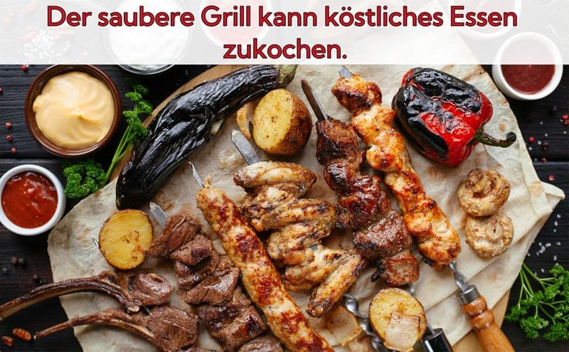 Brosse de nettoyage en acier inoxydable avec grattoir et manche isolé thermiquement pour grilles et plaques de cuisson de barbecue_voghion.com