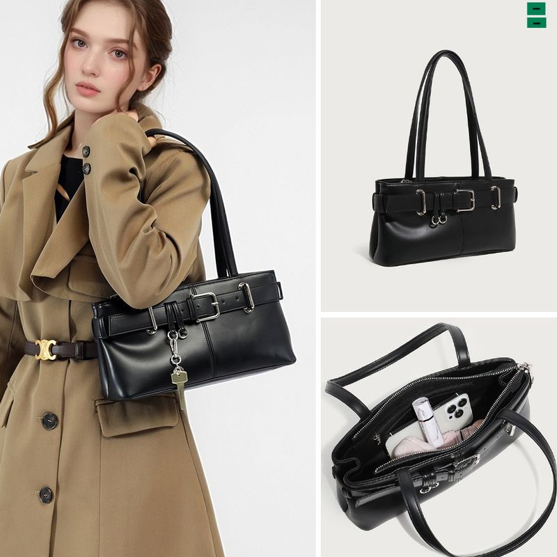 Borsa a tracolla vintage per donna Y2K, borsa da ascella con fibbia per cintura, piccola borsa a tracolla, novità per autunno/inverno 2025_voghion.com