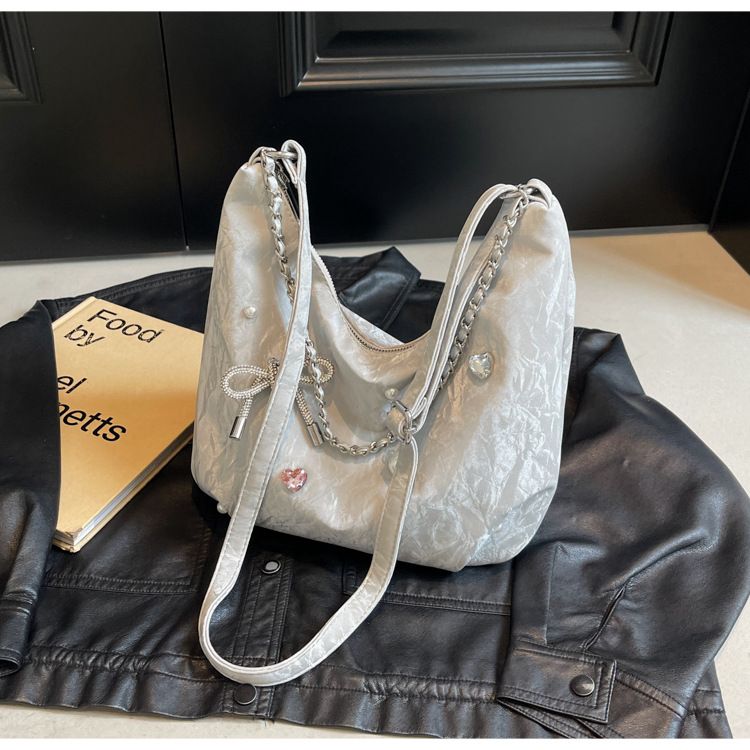 Women's Bags Students' Large Capacity Bags For Class, Women's New Style Korean Tote Bags, Versatile Shoulder Messenger Bags, Commuter Bags_voghion.com