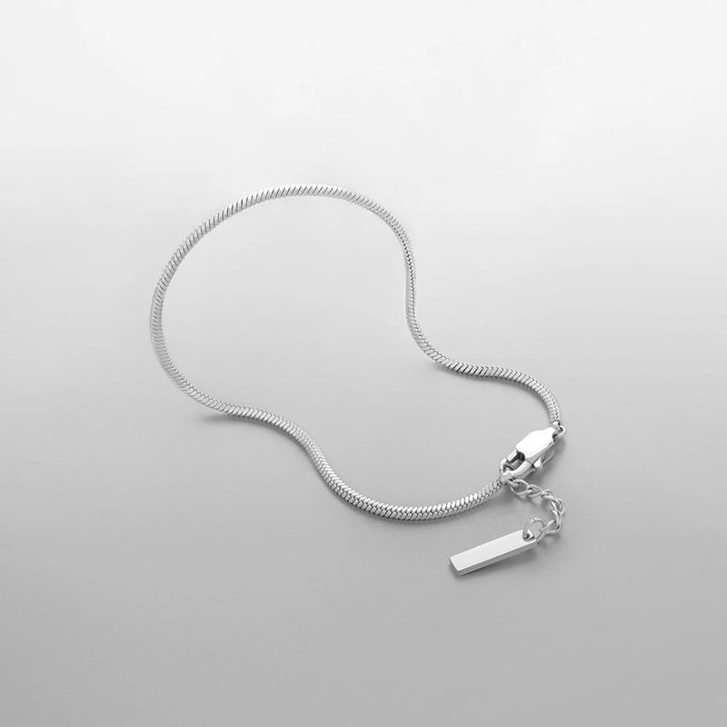 Herensieraden Roestvrijstalen combinatiearmband Eenvoudige bedel vierkante kettingarmband_voghion.com