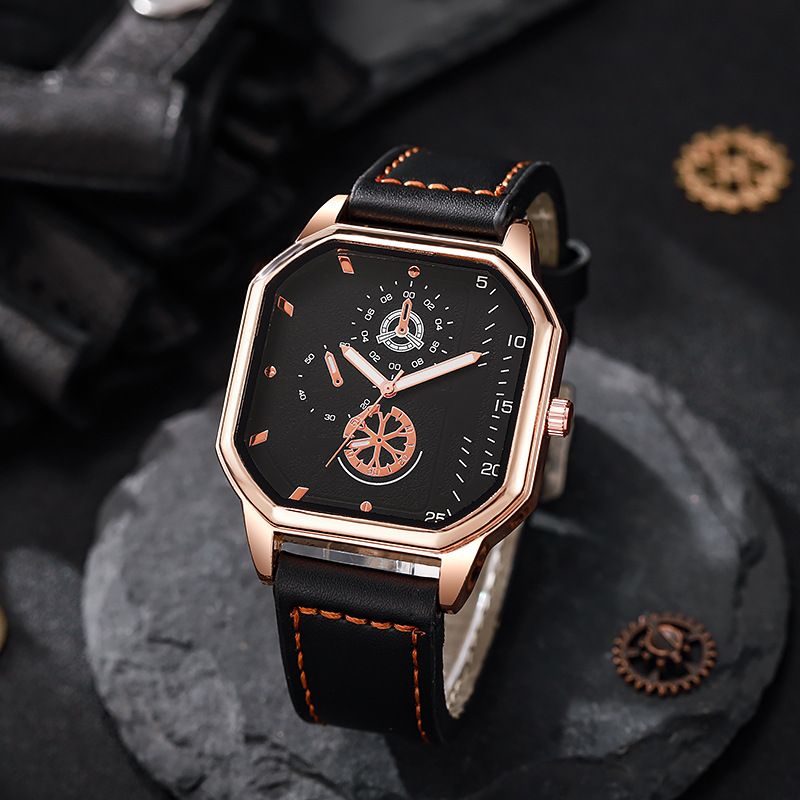 Xiyin octagonal dial fashionable square shell belt casual men's personalized sports watch_voghion.com