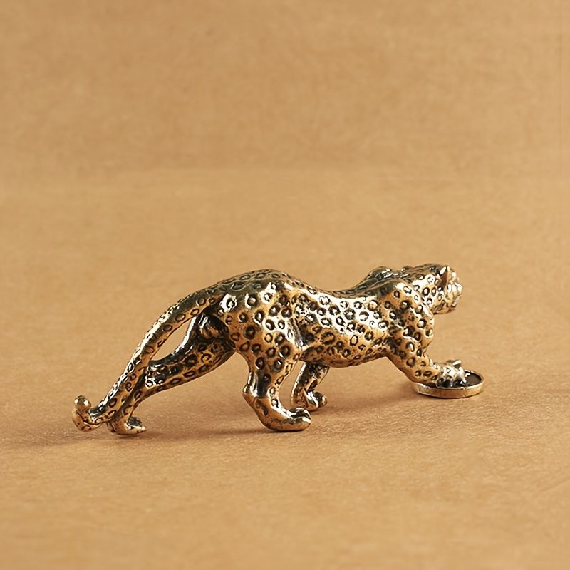 1 Stück Vintage Messing Metall Leopard Ornament,Dekoratives Schreibtisch Accessoire,Büro Schreibtisch Dekor,Wohndekoration,Geld Leopard_voghion.com