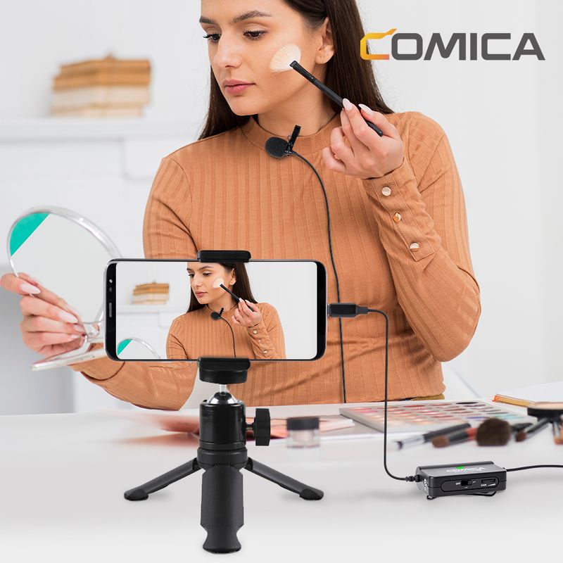 COMICA SIG.LAV V05 UC Multifunctionele enkele lavaliermicrofoon (voor apparaten met USB-C-interface)_voghion.com