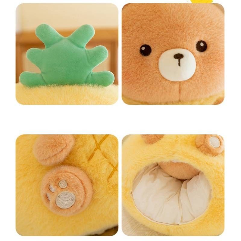 Adorabile peluche a forma di maialino anguria, simpatico cuscino di peluche per adulti e bambini_voghion.com