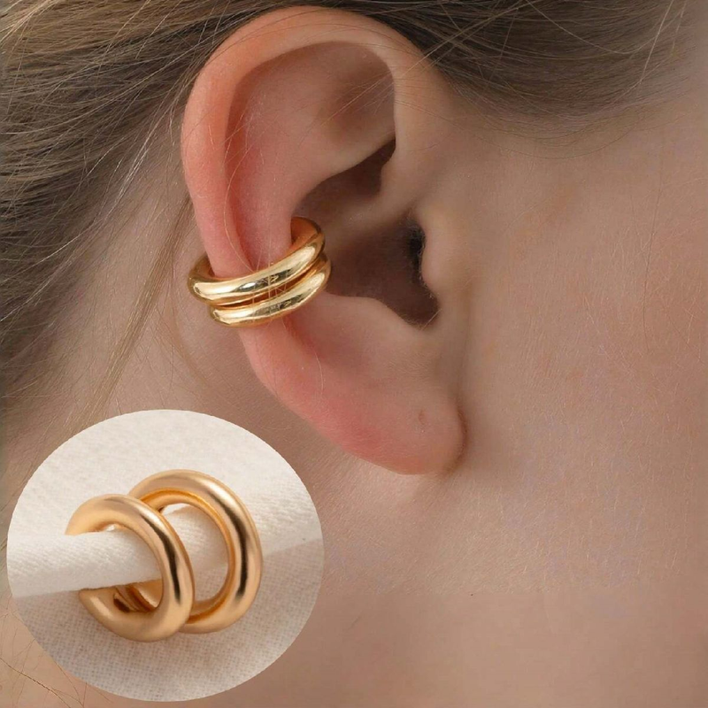 Aurora Atelier Fashion Orecchini a clip a forma di C con cerchio liscio per donna, leggeri, non perforanti, per cartilagine, da indossare tutti i giorni, gioielli e regali 2025_voghion.com