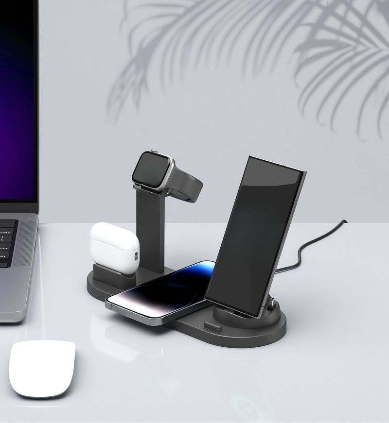 Model 3-in-1 Compatible With Watch Earbuds Wireless Charger Stand_voghion.com