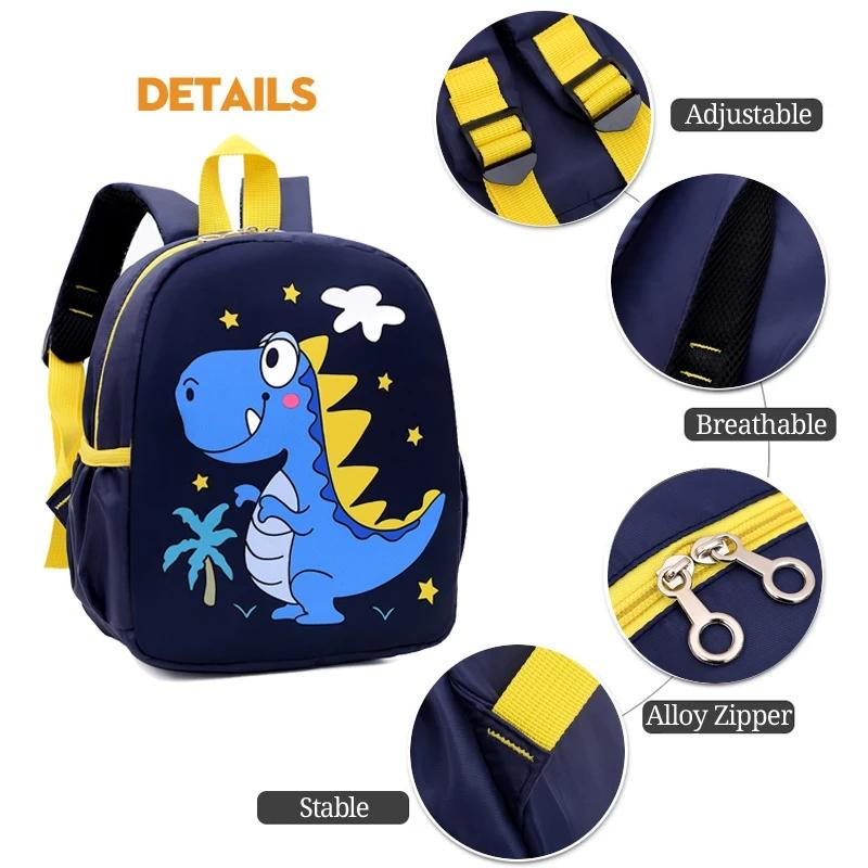 Zaino per anime con animali per bambini Zaino per cartoni animati di 1-6 anni Zaino per asilo ultraleggero con riduzione del carico_voghion.com
