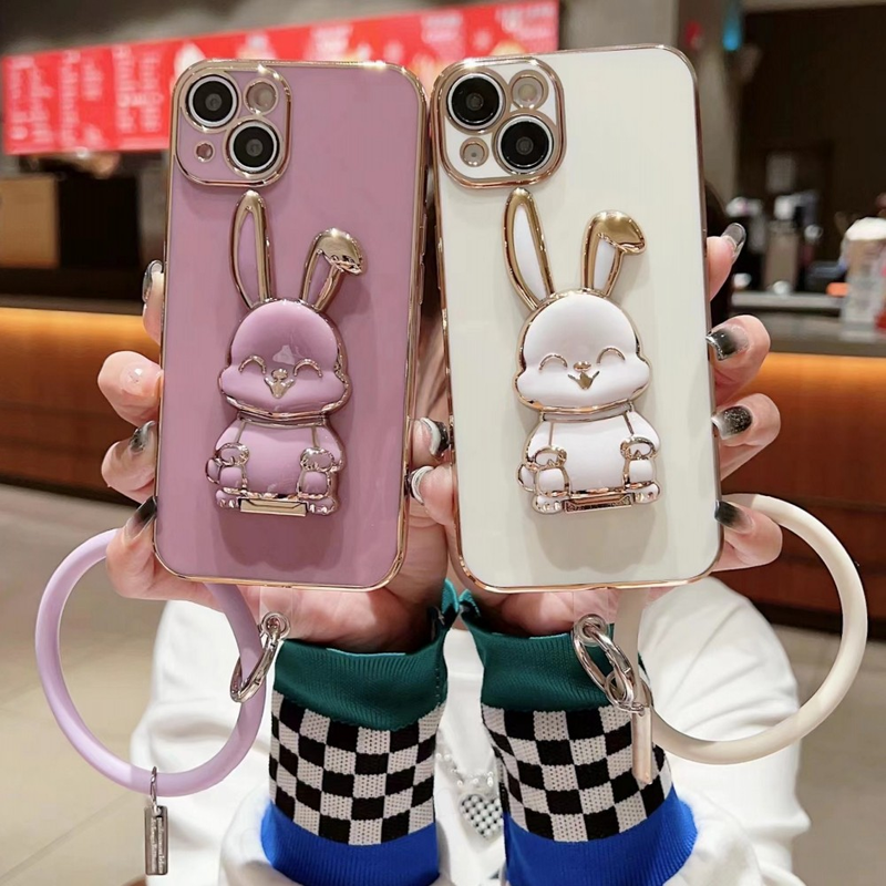 Rabbit Holder Ring Phone Case For MOTOROLA Moto G82 G52 G22 G60 G50 5G G53 G42 G60S G30 G20 G10 G9 Plus G8 Play Power Lite Cover_voghion.com