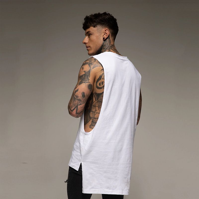 Mucle T-shirt senza maniche da uomo Mucle Looe Sport Running American Baketball Girocollo Fahion Brand Training_voghion.com