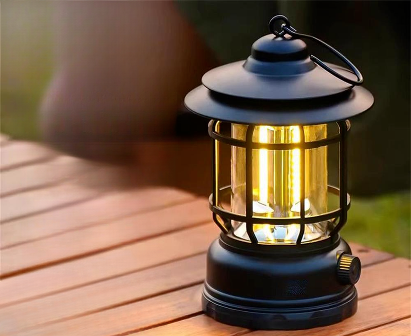 Primitive Lighting Horse Długa żywotność baterii Latarnia Camping Atmosfera Zewnętrzna Lampa Namiotowa_voghion.com