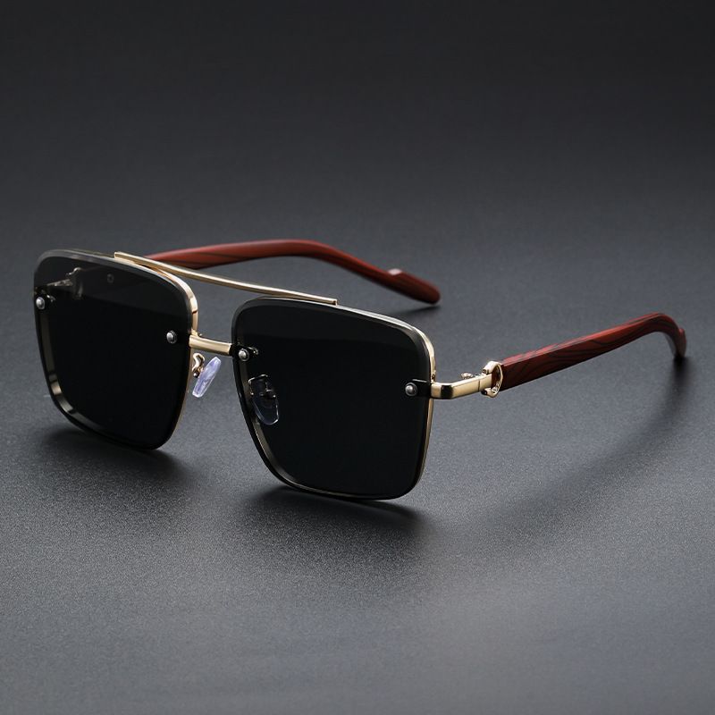 New High-Definition Polarized Trendy Personality For Men Pilot Driving Aviator Sunglasses_voghion.com