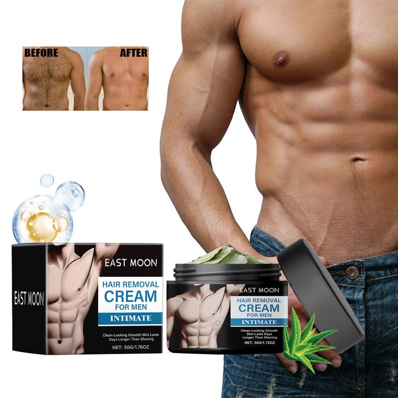East Moon Is Gentle, Non Irritating, And Quickly Cleanses The Entire Body. Men's Hair Removal Cream_voghion.com