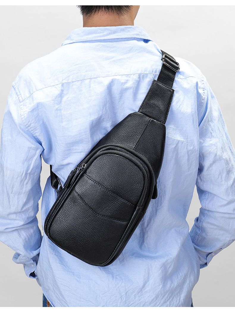 Borsa da uomo in vera pelle, primo strato, borsa a tracolla da uomo in pelle bovina, borsa a tracolla casual e semplice_voghion.com
