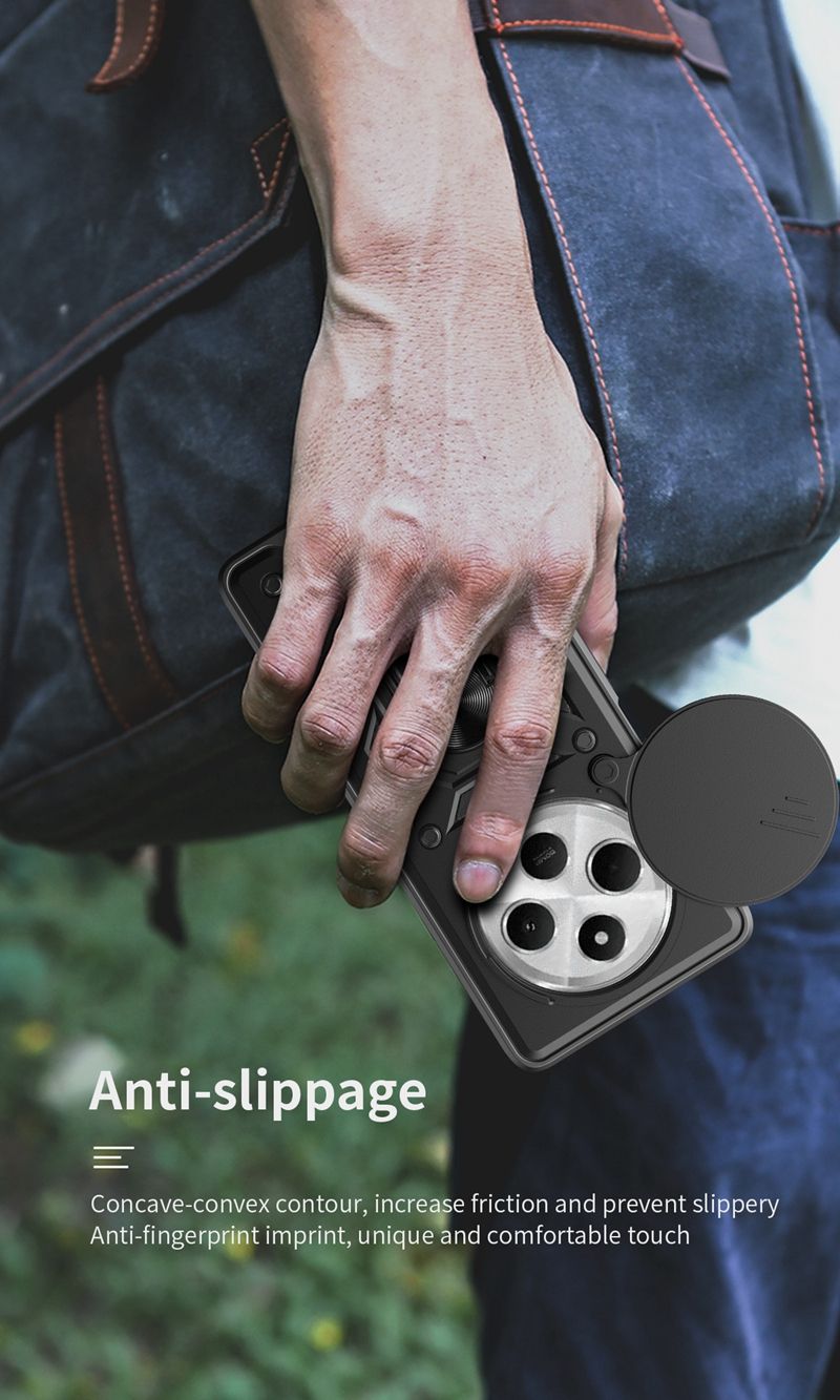 Til Xiaomi Redmi 14C Etui Magnetisk Ringholder Armor Stødsikkert Coque Til Redmi14C 14 C Redmy 14C Linsebeskyttelsescover_voghion.com