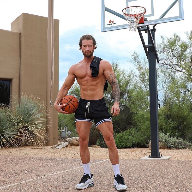 Men's Clothing Plus Size Men's Casual Pants Summer New Sports Breathable Mesh Quick Drying Basketball Pants Solid Color Shorts_voghion.com