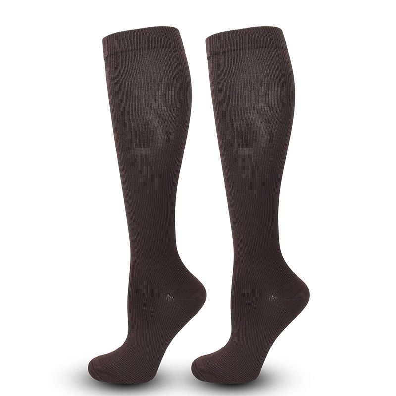 Beautiful Leg Xiyin Solid Color Sports Compression Long Tube Calf Running Socks_voghion.com